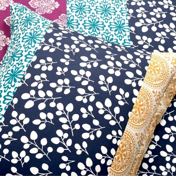 🆕Lush Decor Multicolor 3-piece Cotton Duvet Bedding Set❤️Full/Queen MSRP: $115 - Picture 8 of 9